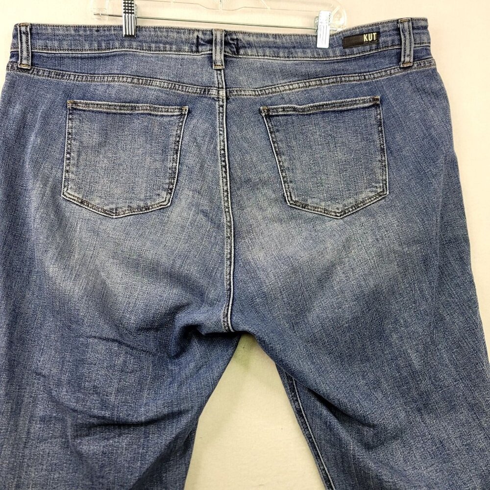 Kut From The Kloth Womens Reese Fab Ab Ankle Straight Leg Jeans 20W High Rise - Picture 6 of 14
